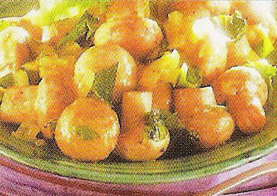 Champignons in sinaasappelmarinade